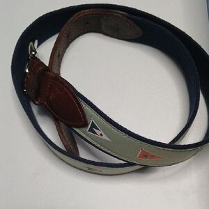 Stylish Women's Belt with Nautical Flags